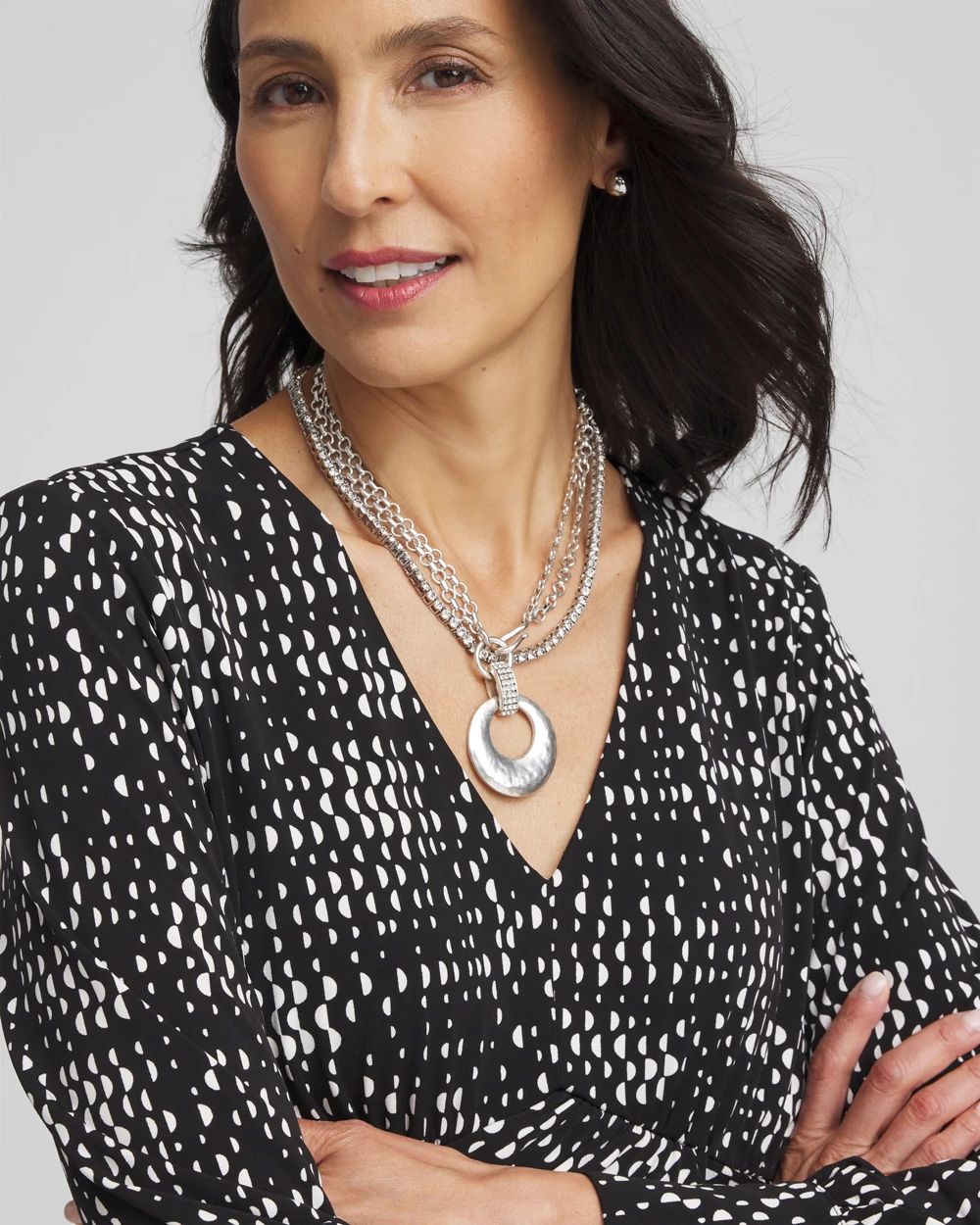 Silver Tennis Necklace | Chico's
